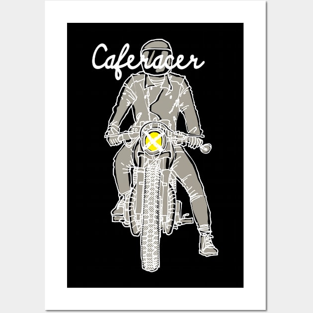 Caferacer (Dark Color) Wall Art by quilimo